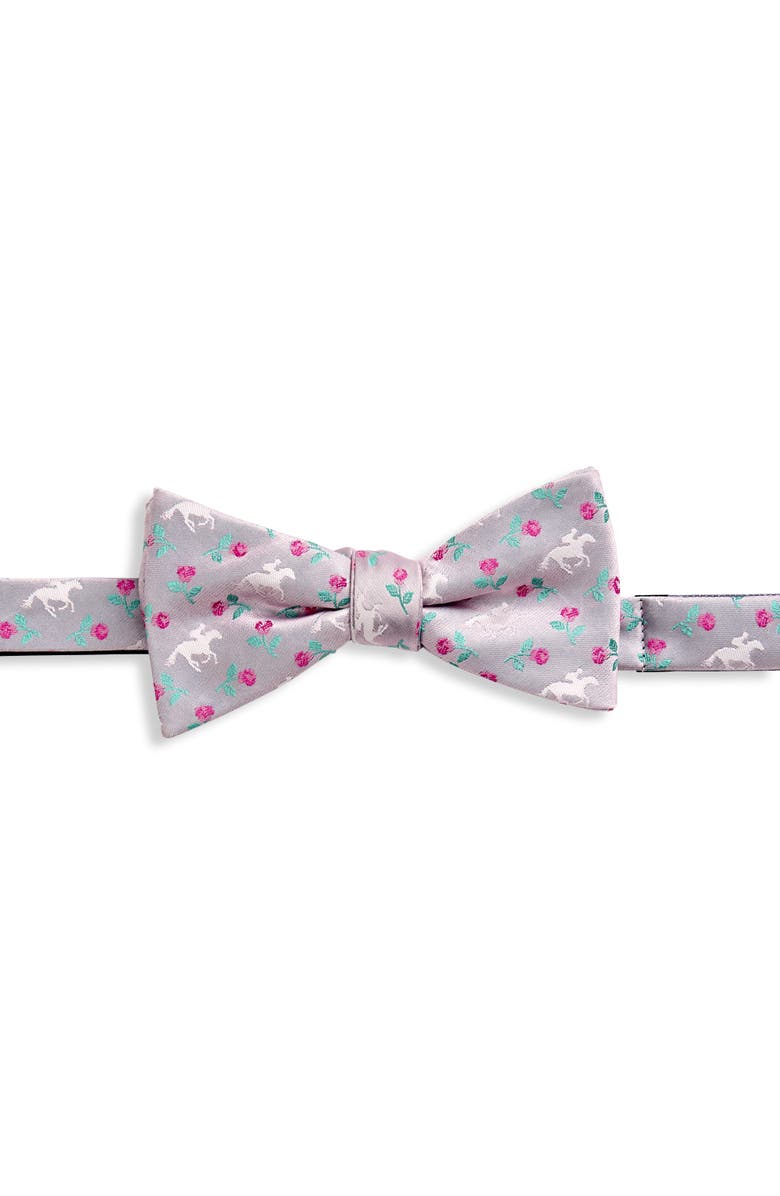 Synrgy by DXL Big & Tall Roses and Derby Bow Tie, Main, color, Pink