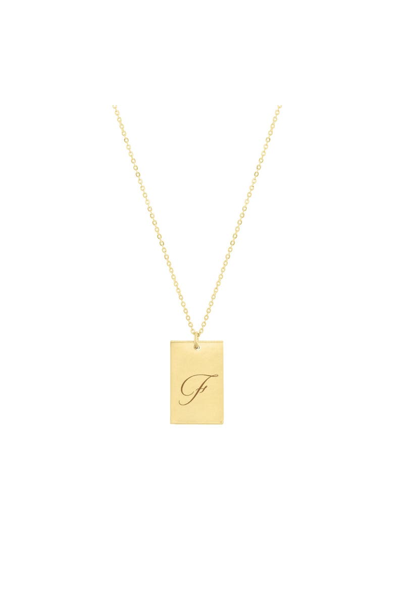 Set & Stones Stella Initial Necklace, Main, color, Gold / F