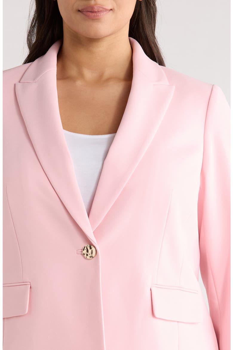 One-Button Jacket, Alternate, color, ROSE WATER