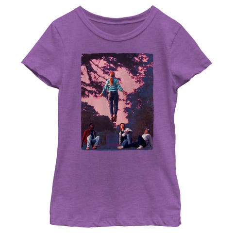 Girl's Stranger Things Running Up That Hill  Graphic T-Shirt