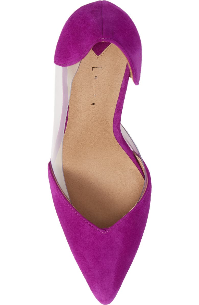 Leith Parker Clear d'Orsay Pump, Alternate, color,