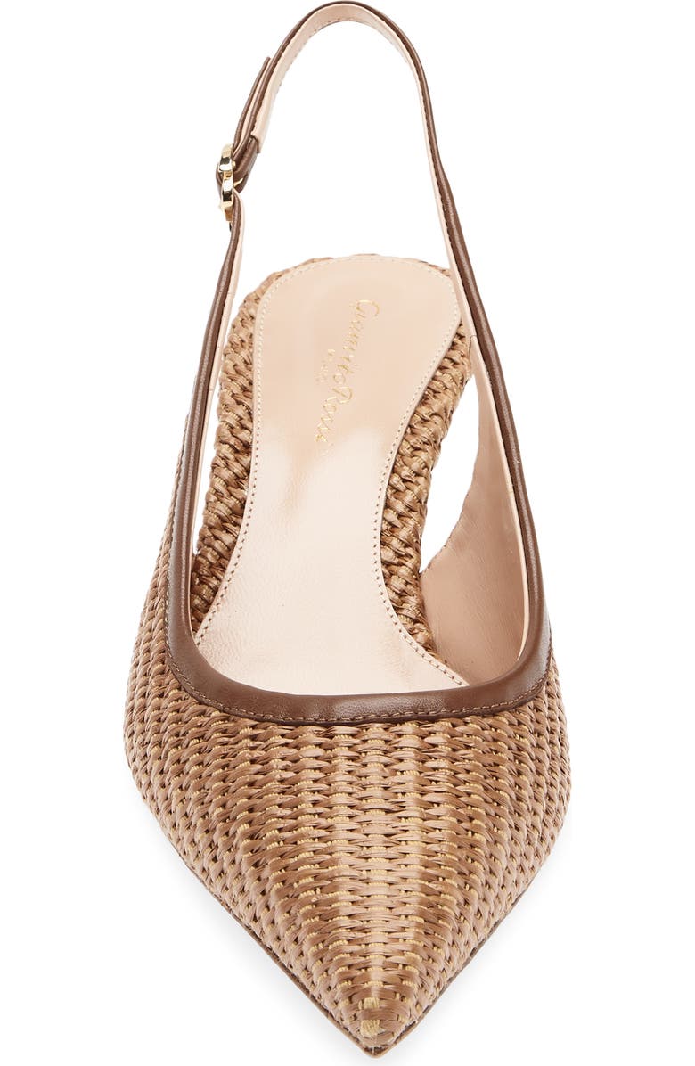 Gianvito Rossi Pointed Toe Slingback Pump, Alternate, color, Cuoio