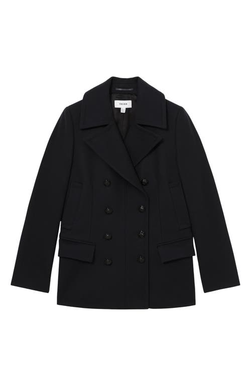 Reiss Lily Coat In Black