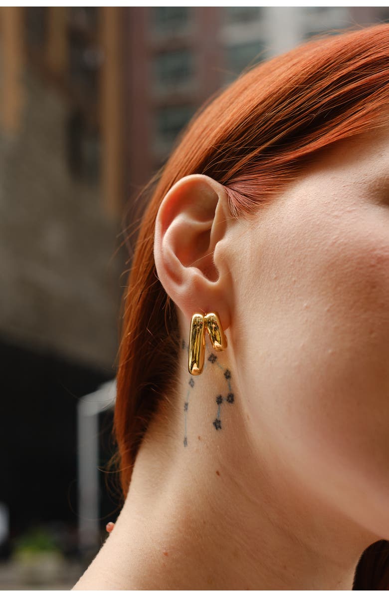 Zynnia Collective Illusion Hoops, Alternate, color, Gold