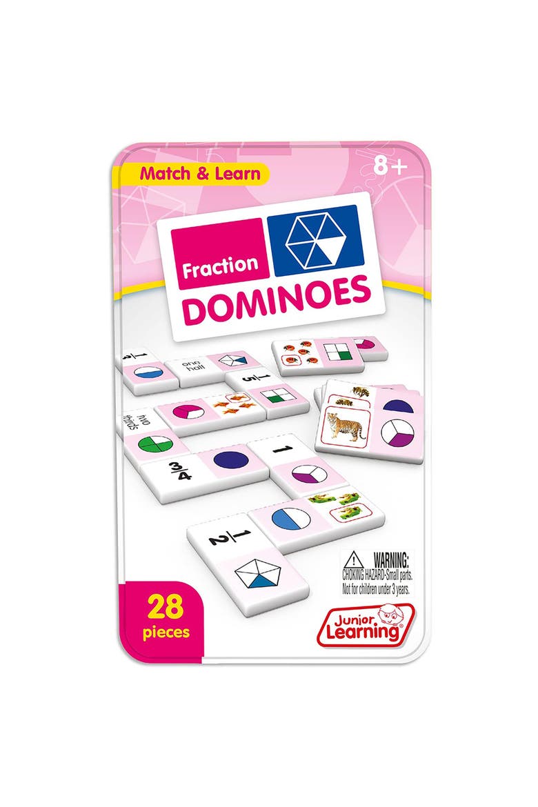 Fraction Dominoes, Alternate, color, Multicolored
