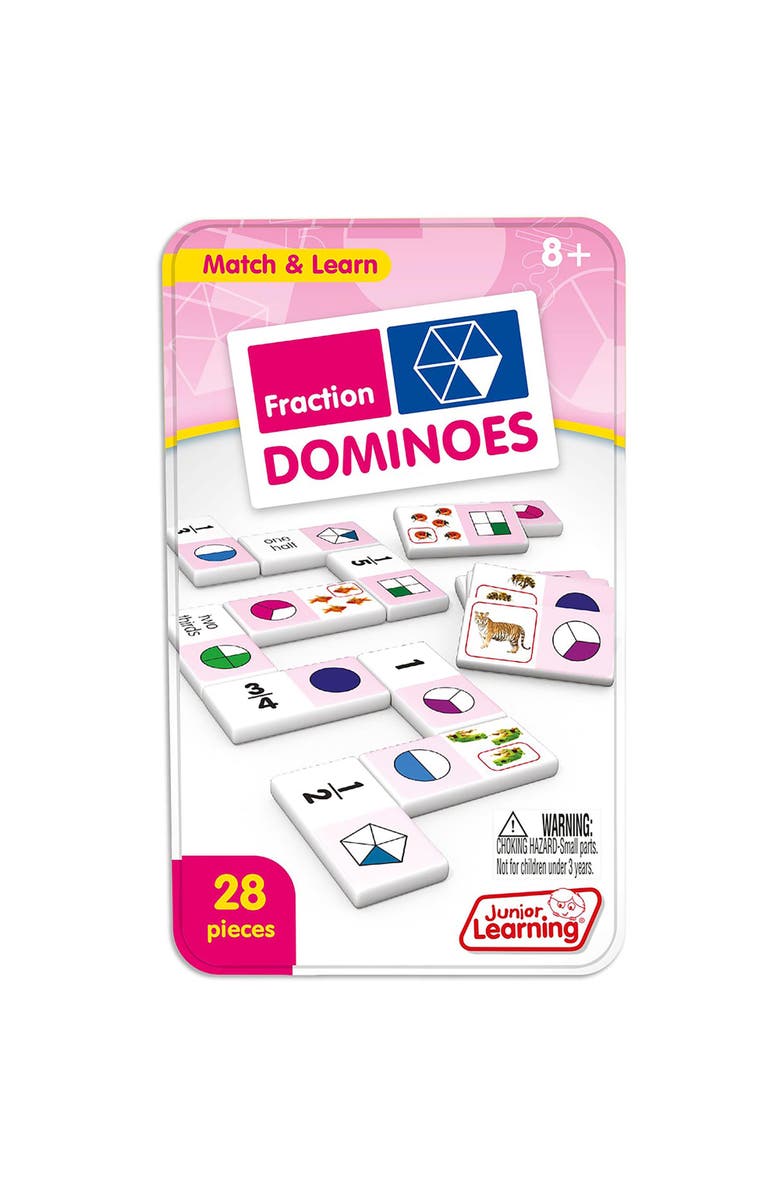 Junior Learning Fraction Dominoes, Alternate, color, 