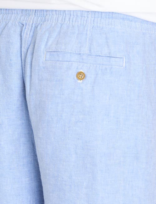 Vineyard Vines Big & Tall Surfside Pull-on Linen Shorts In Blue