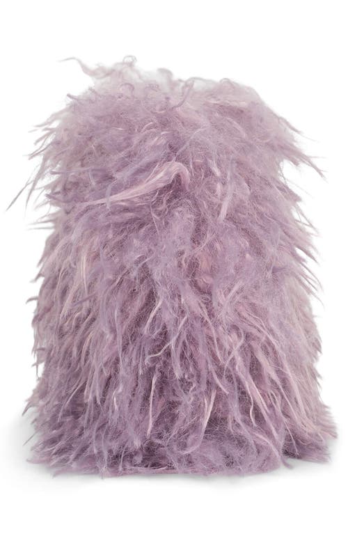 Jeffrey Campbell Bestowed Faux Fur Shoulder Bag In Purple