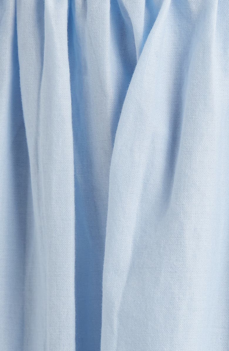 Treasure & Bond Embroidered Eyelet Cotton Smocked Waist Skirt, Alternate, color, Blue Skyway