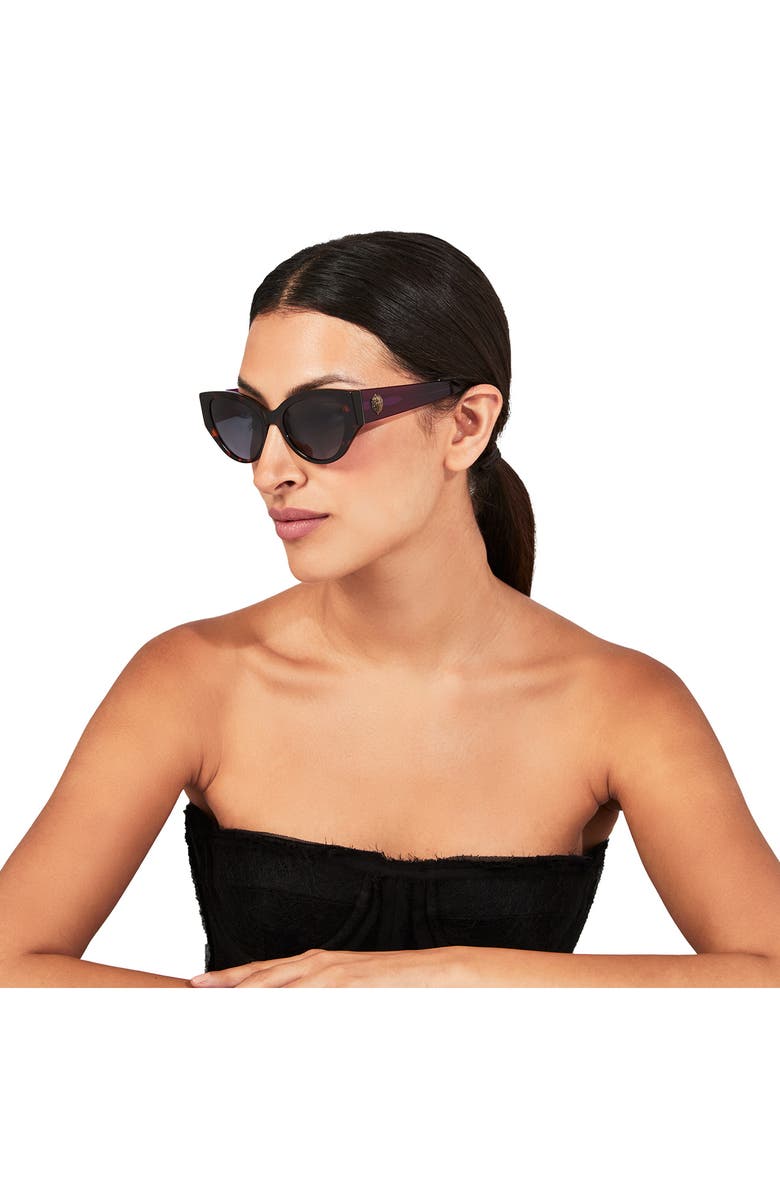 Kurt Geiger London Shoreditch 53mm Gradient Round Sunglasses, Alternate, color, 