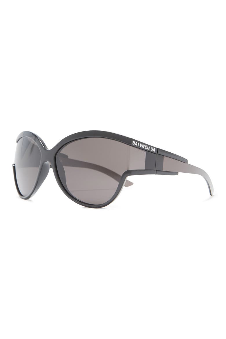 63mm Cat Eye Sunglasses, Alternate, color, BLACK BLACK GREY