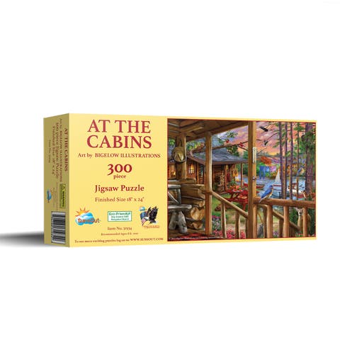 At The Cabins 300 piece Jigsaw Puzzle for Adults