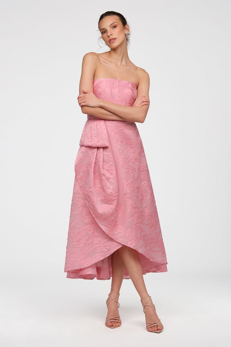 Soraya Strapless Wrap Dress, Alternate, color, Blushberry