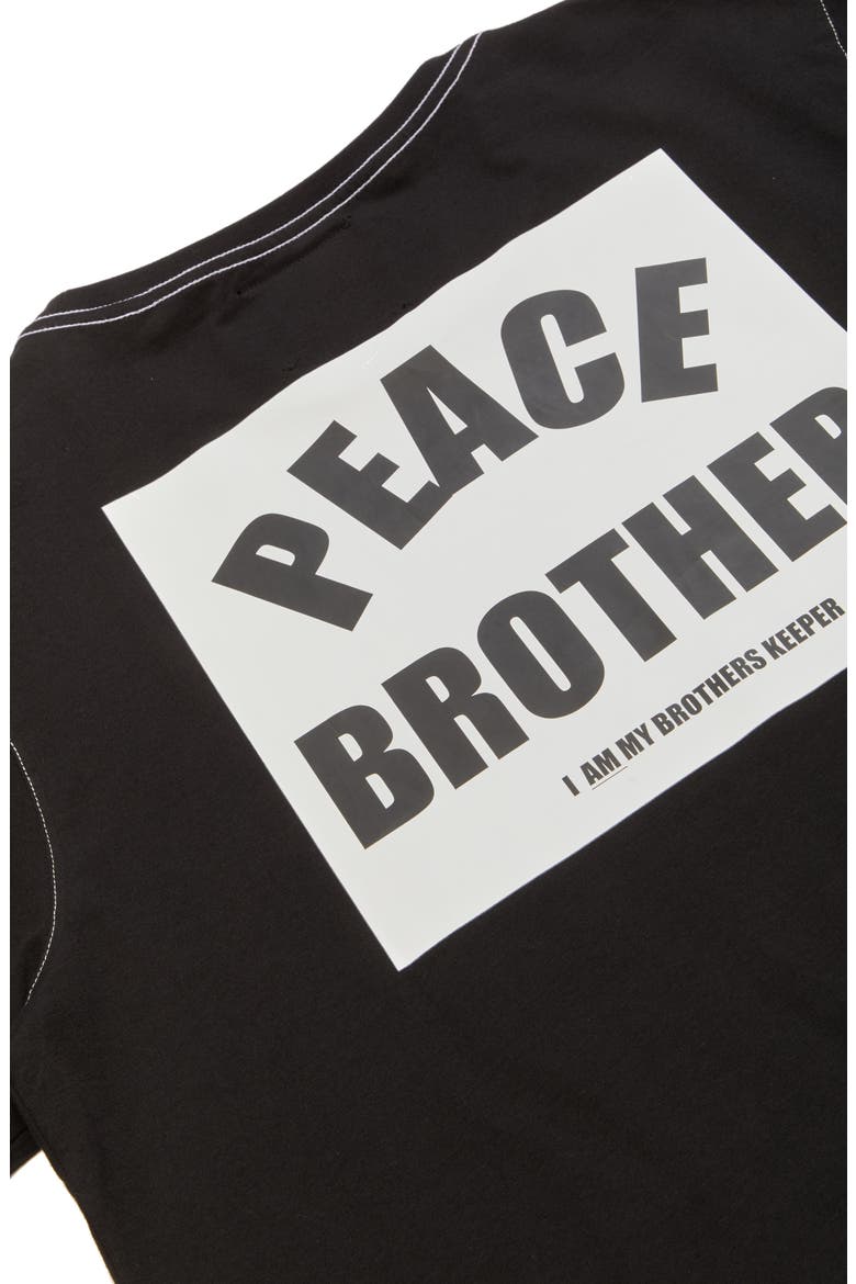 Peace Brother T-Shirt, Alternate, color, BLACK