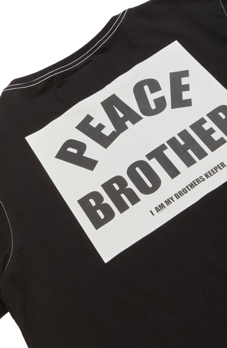 Art Comes First Peace Brother T-Shirt, Alternate, color, 