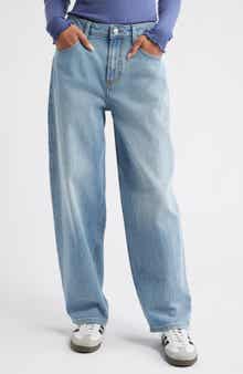 BP. Mid Rise Baggy Barrel Jeans