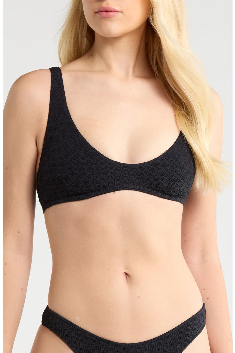 Haleiwa Bralette Bikini Top, Main, color, ANTHRACITE