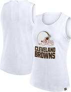 FANATICS Women's Fanatics White Cleveland Browns Slub Tank Top