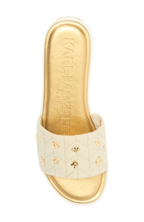 Karl Lagerfeld Paris Carenza Studded Slide Sandal