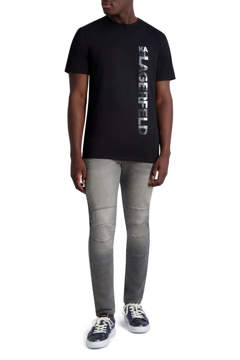 Side Logo Graphic Tee, Alternate, color, BLACK