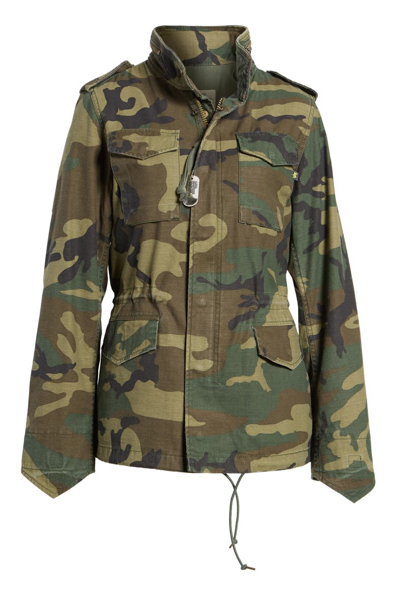 M-65 Defender Camo Field Jacket, Alternate, color, WOODLAND CAMO