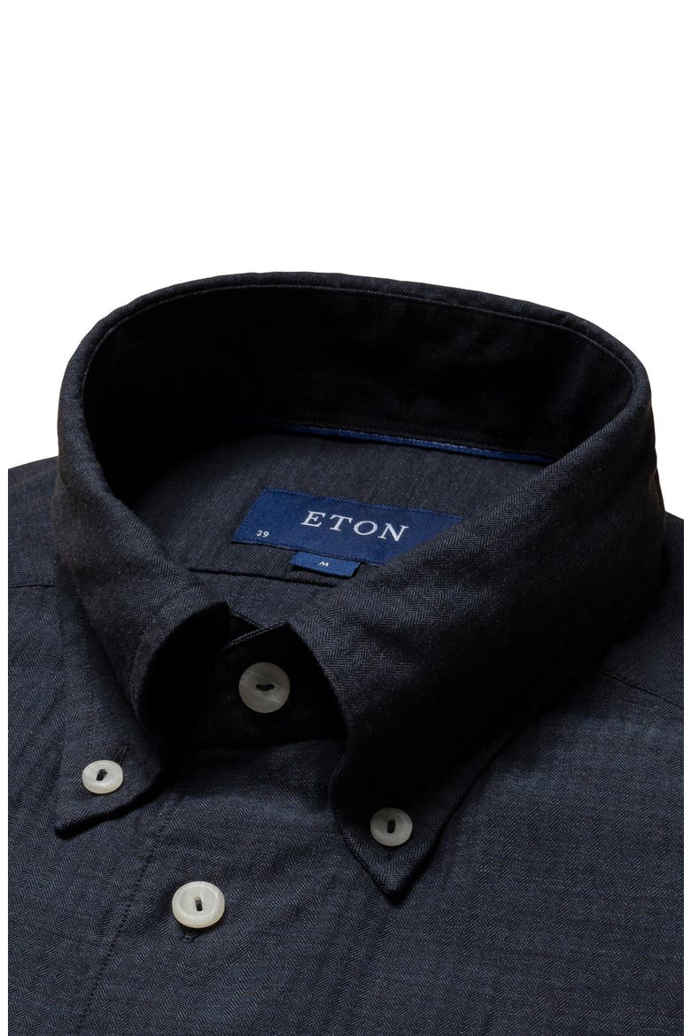 Soft Casual Slim Fit Flannel Button Down Shirt, Alternate, color, BLUE