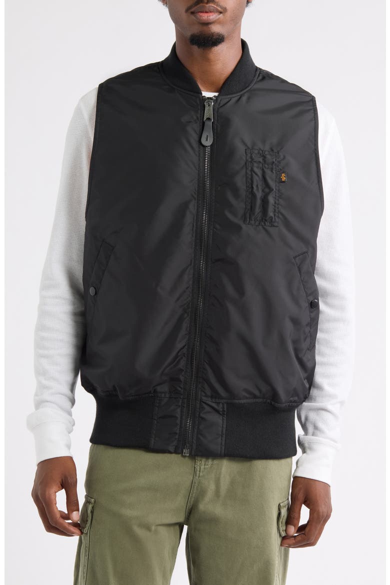 MA-1 Vest, Alternate, color, BLACK