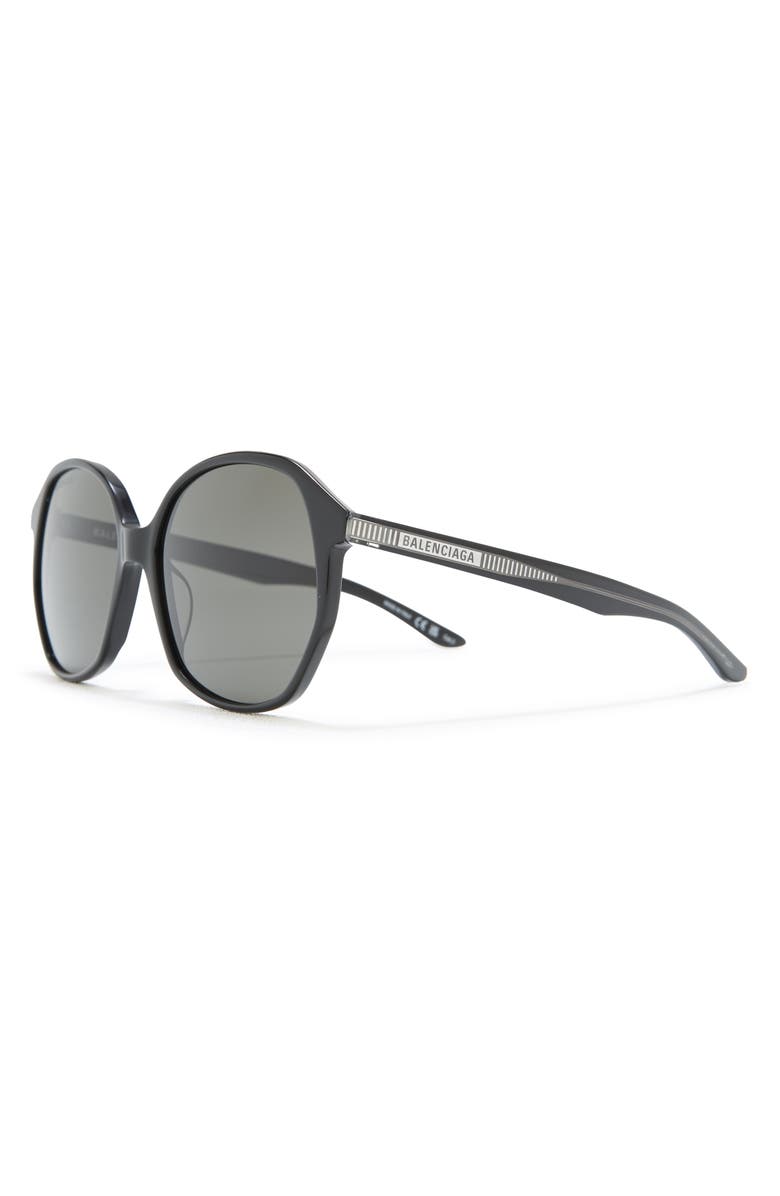 Balenciaga 58mm Round Sunglasses, Alternate, color, 