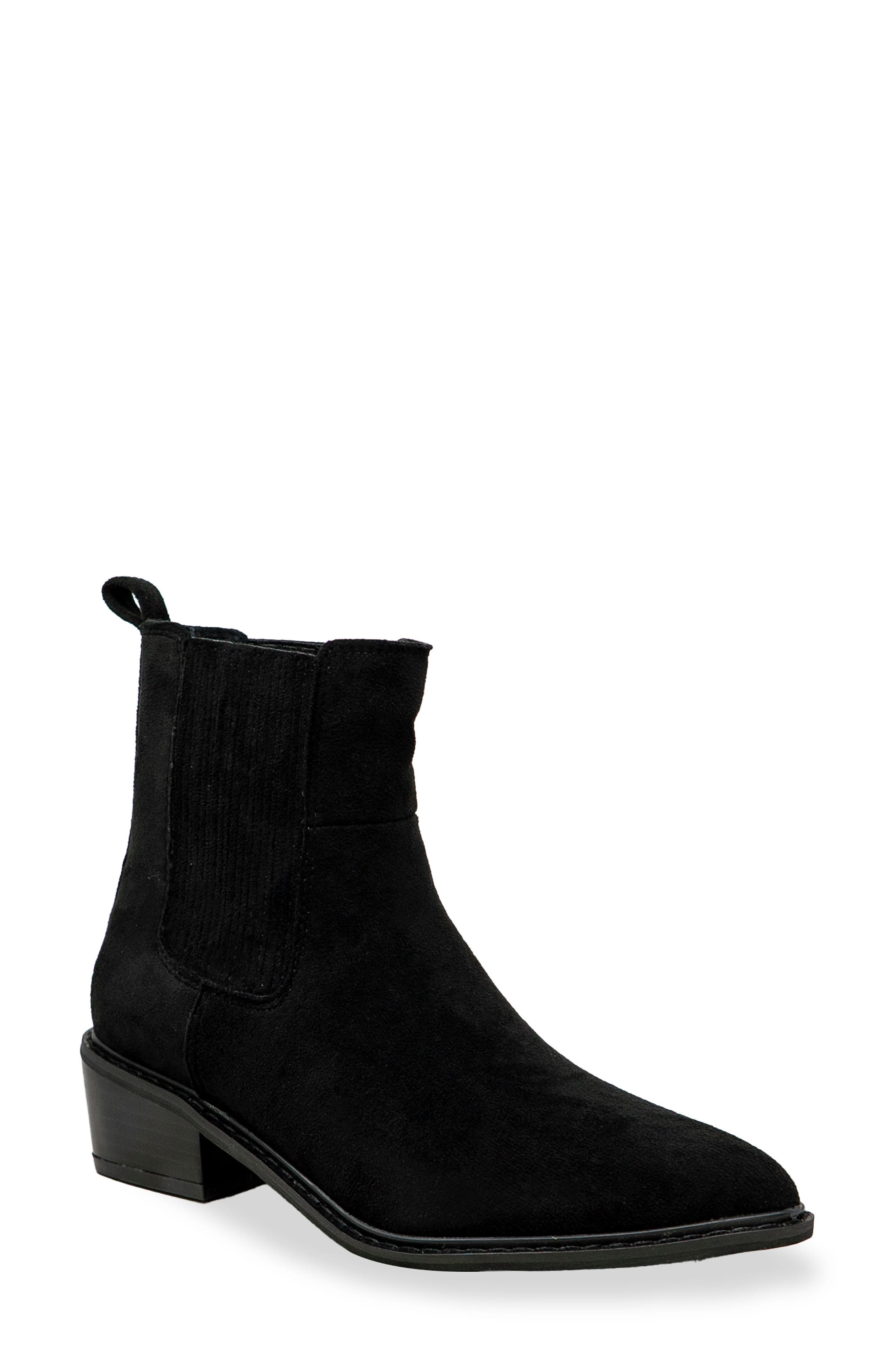 CHASE AND CHLOE Western Block Heel Chelsea Boot