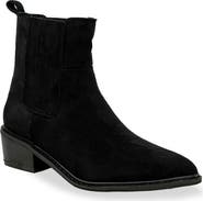 CHASE AND CHLOE Western Block Heel Chelsea Boot
