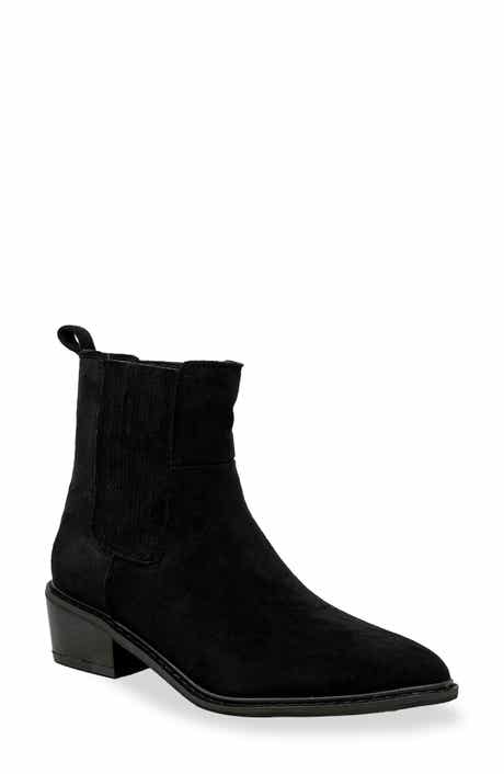 CHASE AND CHLOE Western Block Heel Chelsea Boot