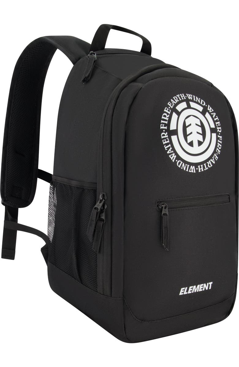 Element Backpack Classic Logo School and Travel Bag with Laptop Sleeve, Alternate, color, Black