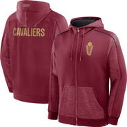 FANATICS Men's Fanatics Wine Cleveland Cavaliers Back Door Cut Play Defender Full-Zip Hoodie
