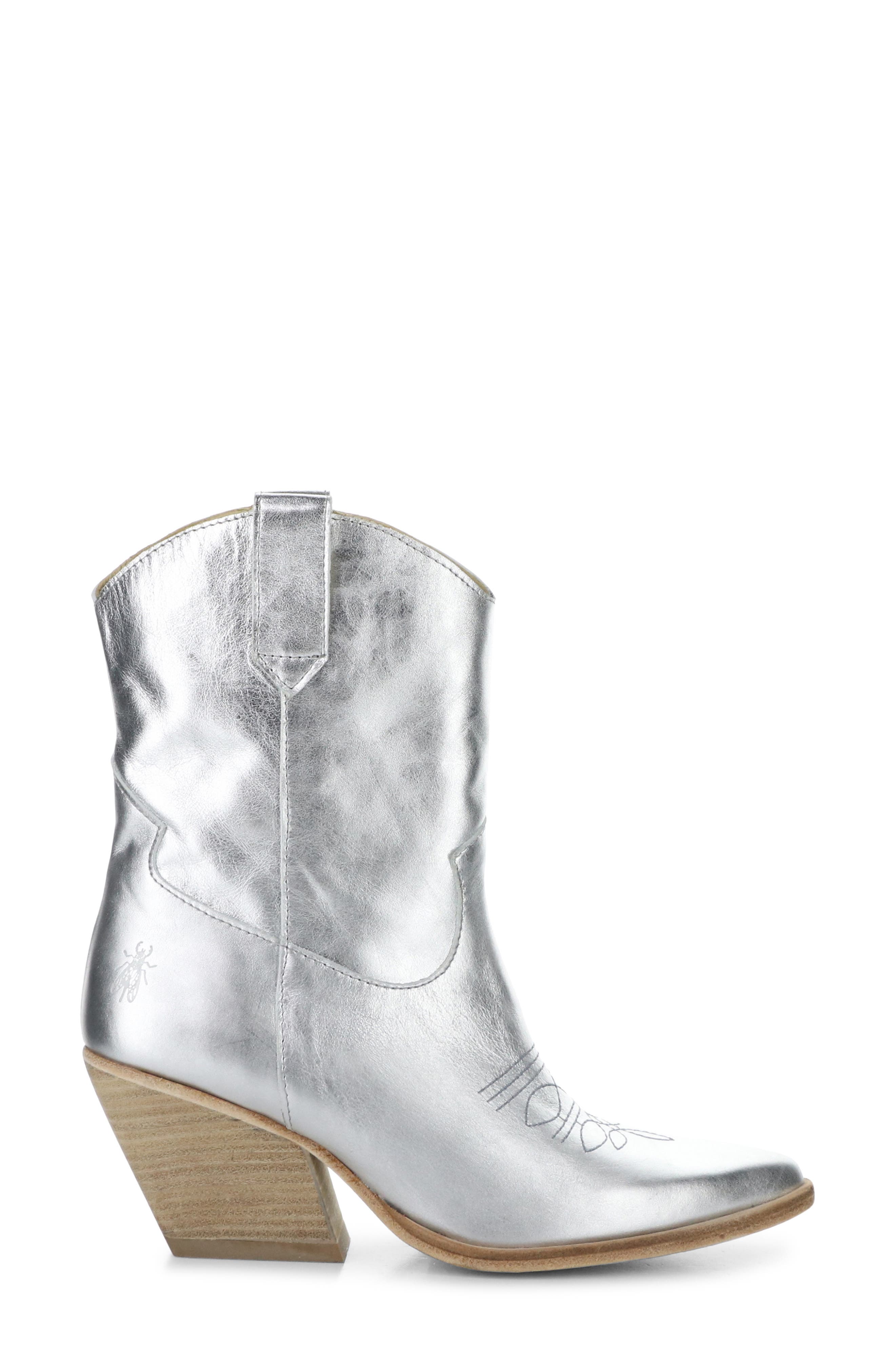 Fly London Wofy Pointed Toe Western Boot, Alternate, color, 