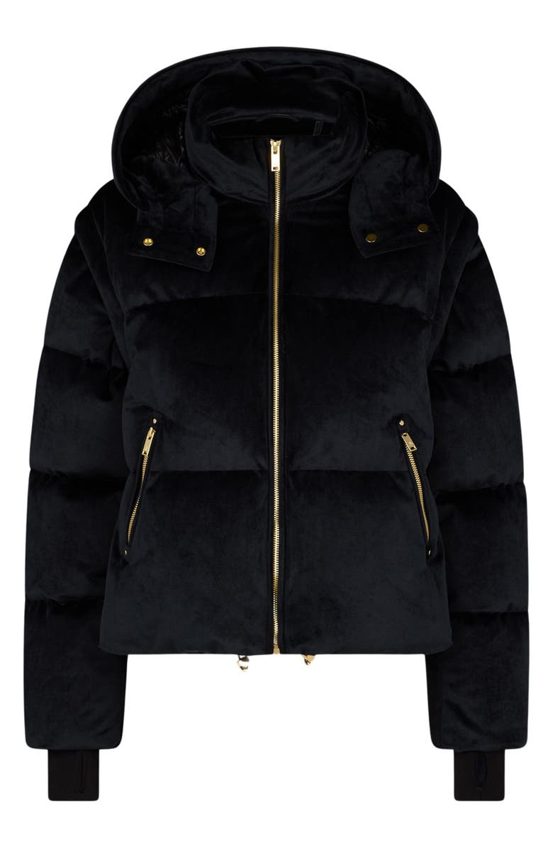 Moose Knuckles Misti Water & Wind Resistant 800 Fill Power Down Convertible Velour Jacket, Alternate, color, 