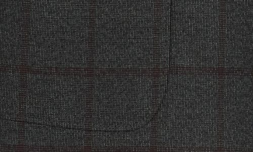 Nordstrom Rack Windowpane Knit Sport Coat In Gray