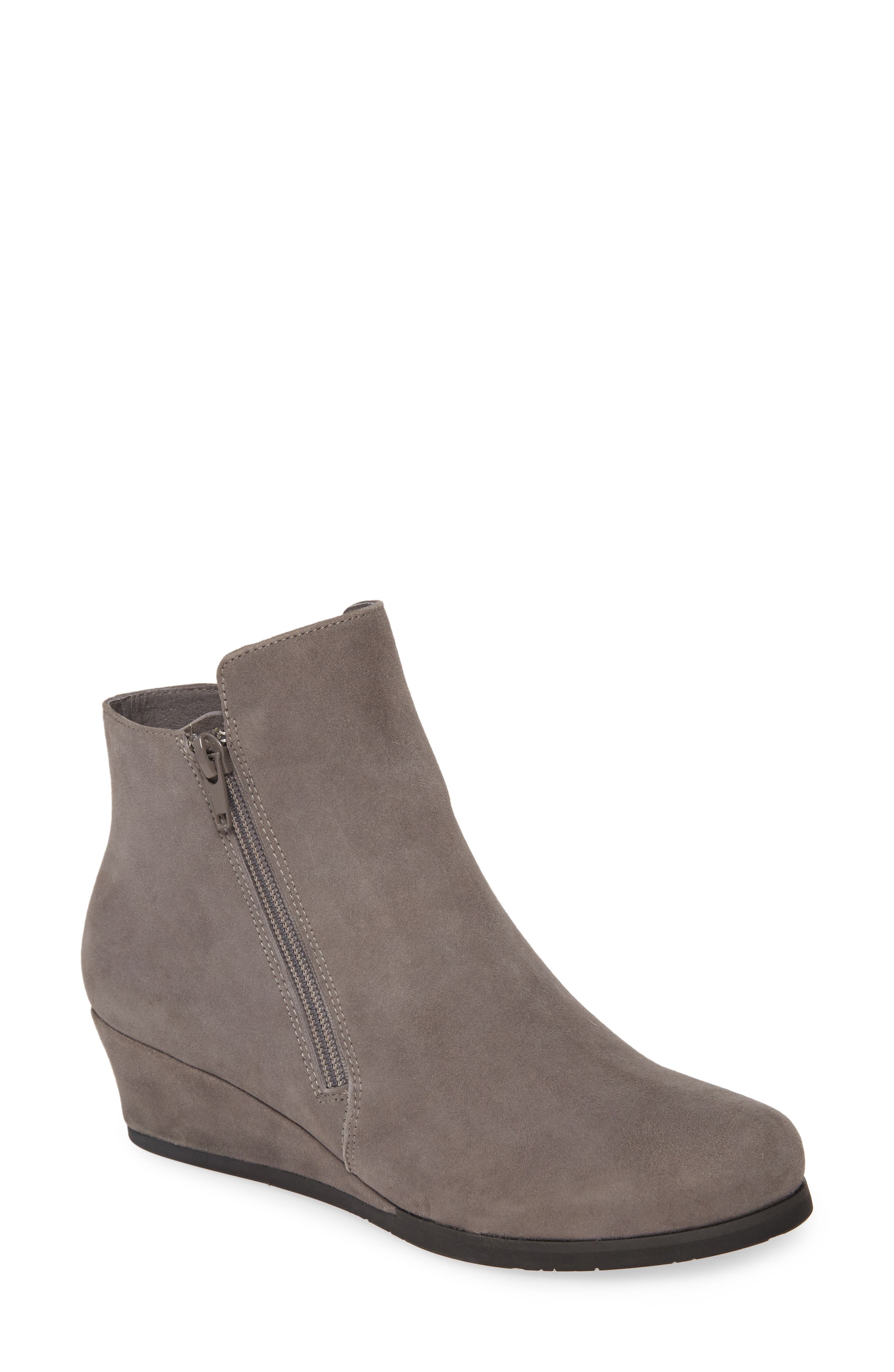 Kadee Wedge Bootie, Main, color, SMOKE SUEDE