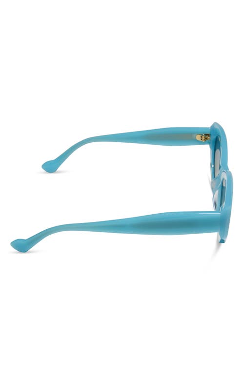 Diff 52mm Margot Faceted Oval Sunglasses In Blue