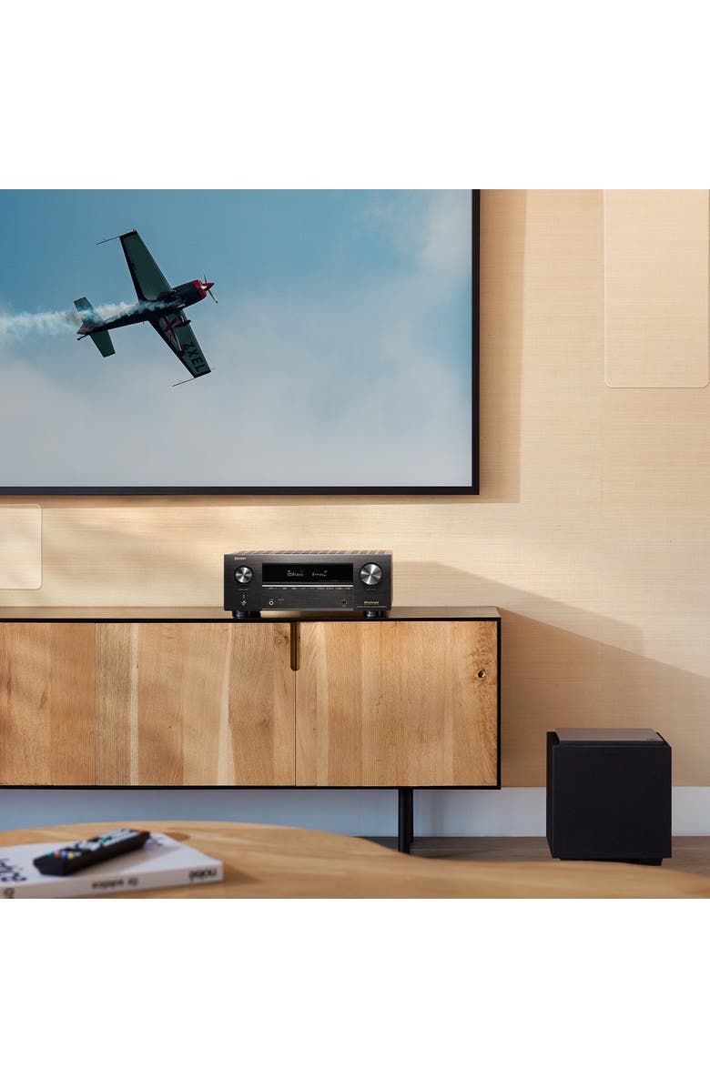 Denon AVR-X3800H 9.4 Channel 8K Home Theater Receiver IMAX Enhanced with Dolby Atmos/DTSX and HEOS Built-In, Alternate, color, Black
