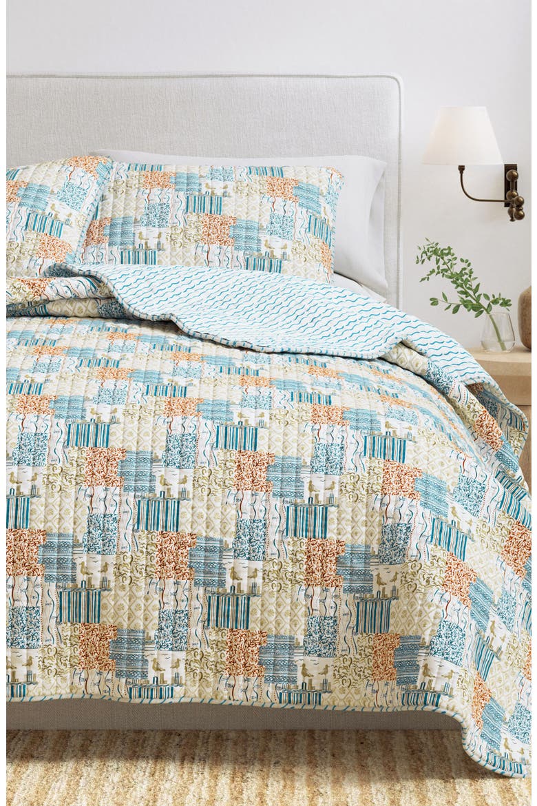 Coastal Patchwork Quilt Set, Alternate, color, COASTAL PATCHWORK