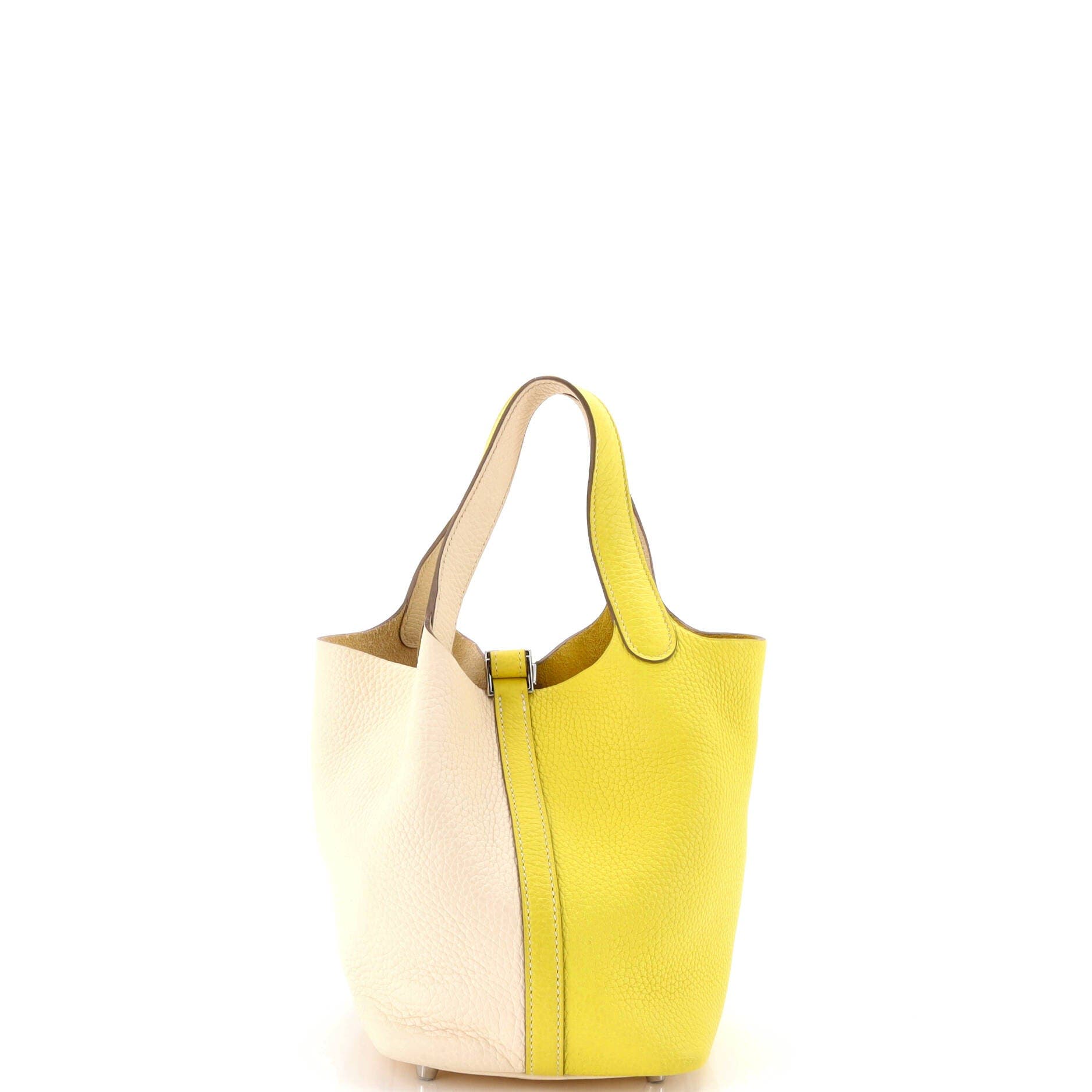 Pre-Owned Hermes Picotin Lock Bag Bicolor Clemence PM, Alternate, color, 