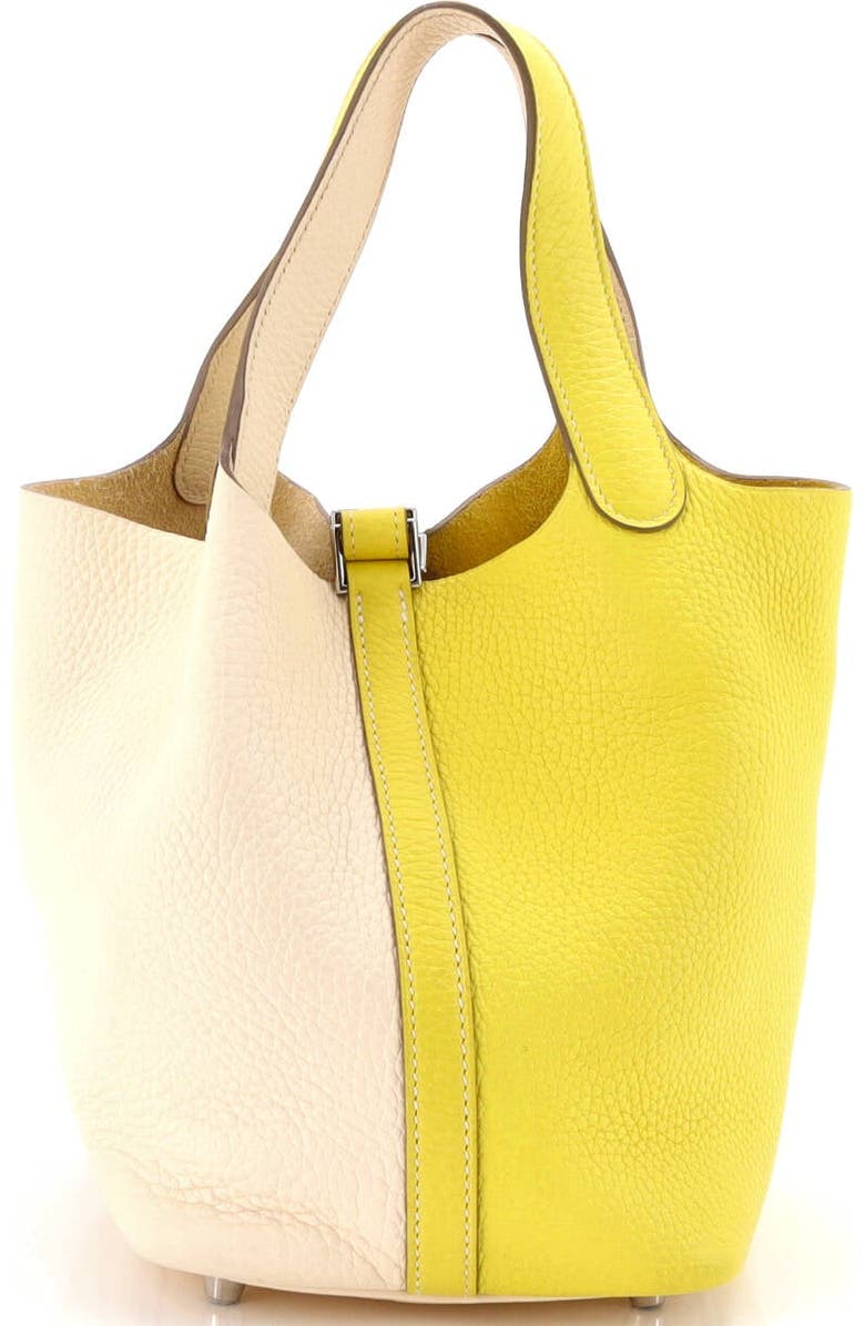 Pre-Owned Hermes Picotin Lock Bag Bicolor Clemence PM, Alternate, color,