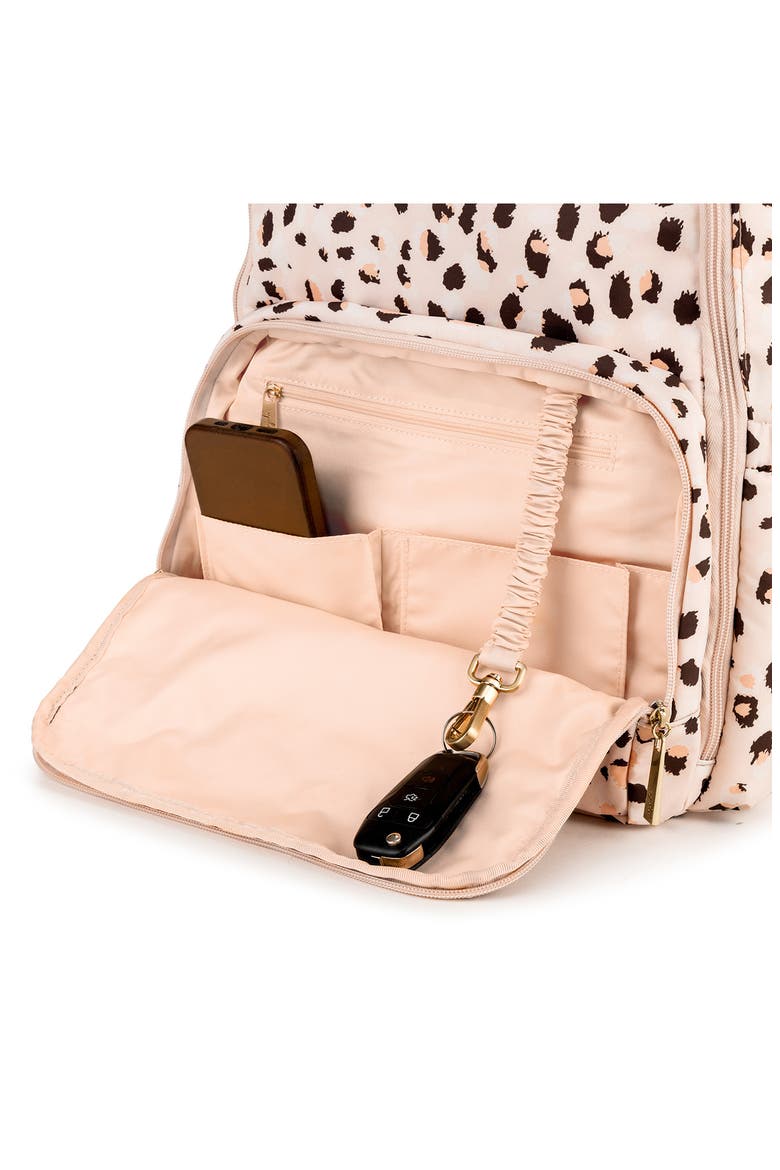 Zealous Water Resistant Diaper Bag, Alternate, color, WILD KAT