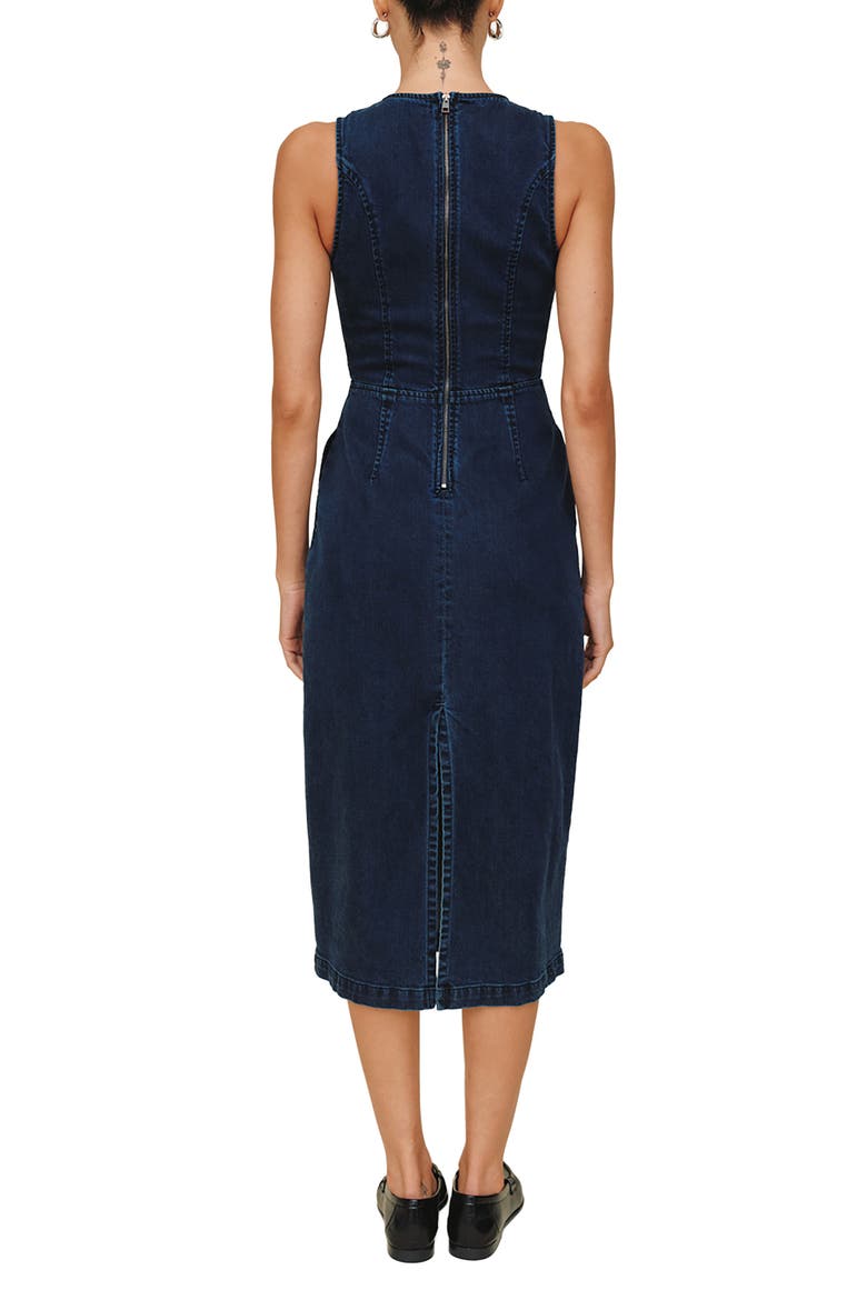 Zip Back Sleeveless Dress, Alternate, color, MIDNIGHT ARTIC WASH