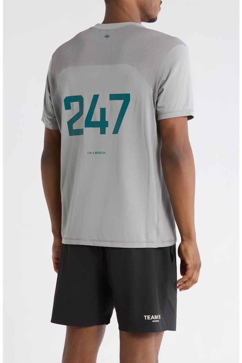 Numbers Performance T-Shirt, Alternate, color, GRAPHITE GRAY