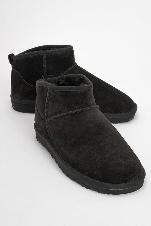 Forever & Always Shoes Pair Leather Ankle Boot In Black