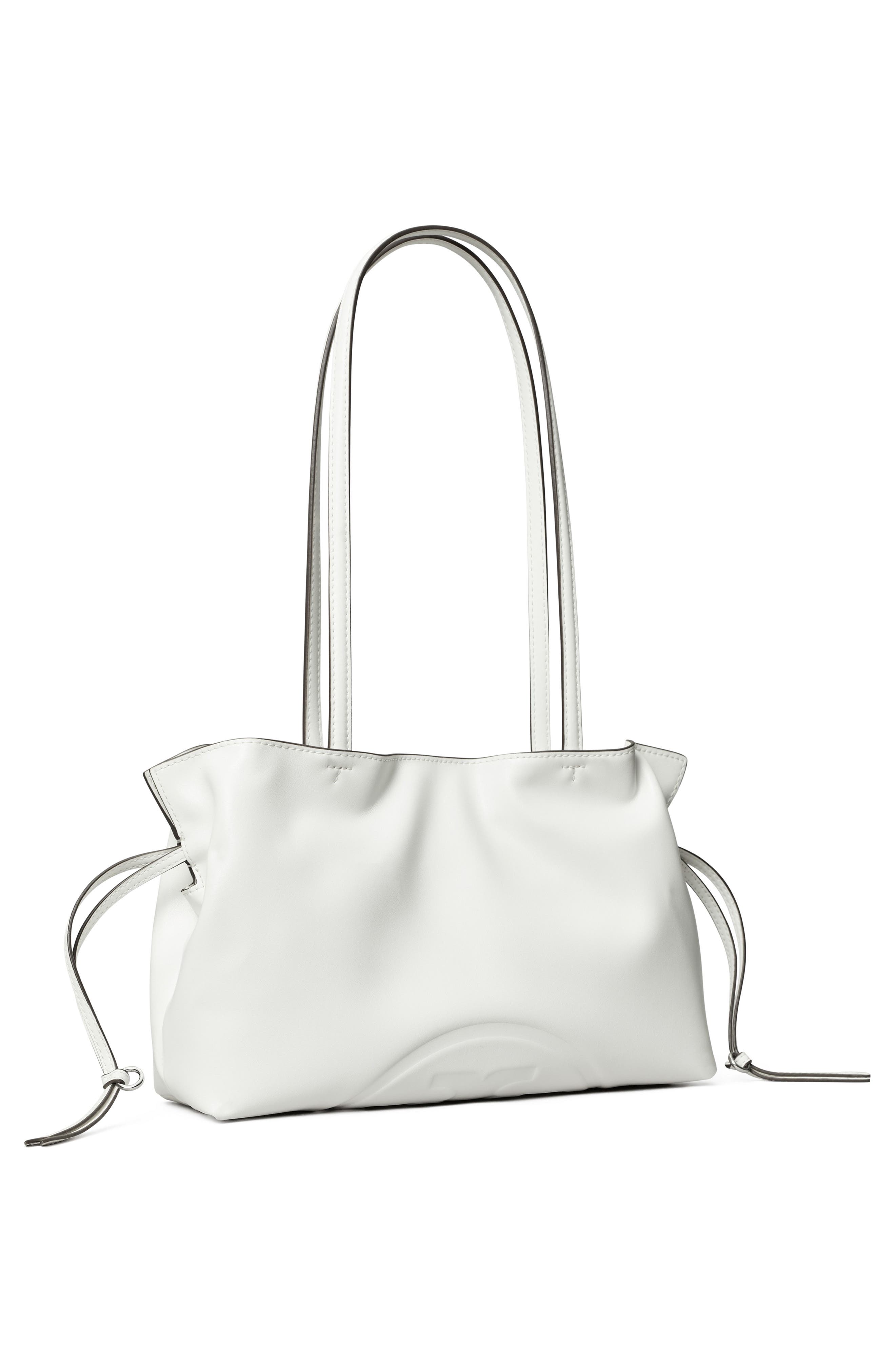 Tory Burch Small Ella Natuura<sup>™</sup> Drawstring Tote, Alternate, color, Bianco