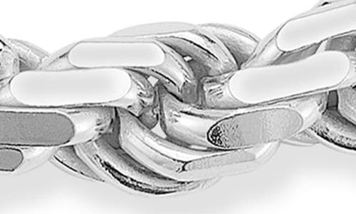 Yield Of Men Sterling Silver Rope Chain Bracelet In Gray