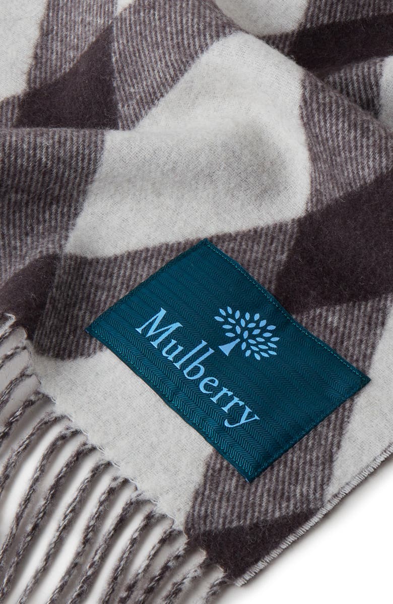 Mulberry Vichy Wool & Cashmere Scarf, Alternate, color, 