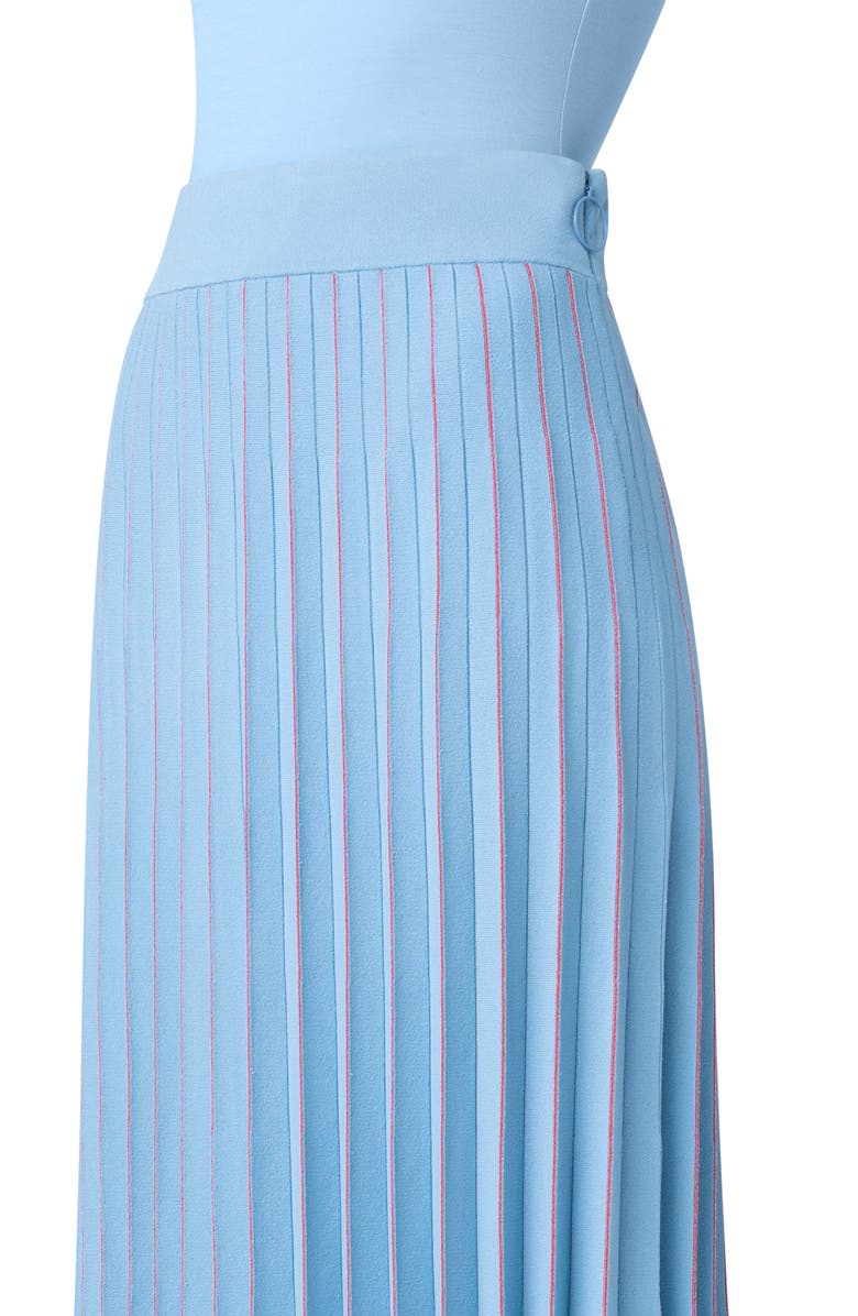 Akris punto Pleated Knit Midi Skirt, Alternate, color,